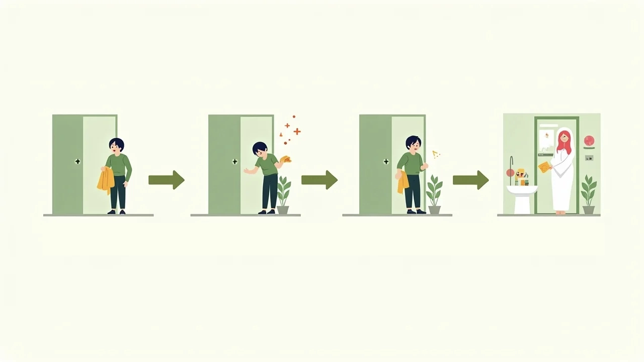 帰宅後の花粉ルーティン完全版｜玄関から浴室まで、室内に花粉を持ち込まない7ステップ